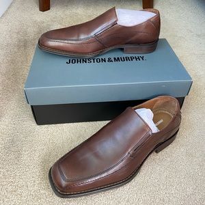 Johnston & Murphy Brown Slip-On Dress Shoes